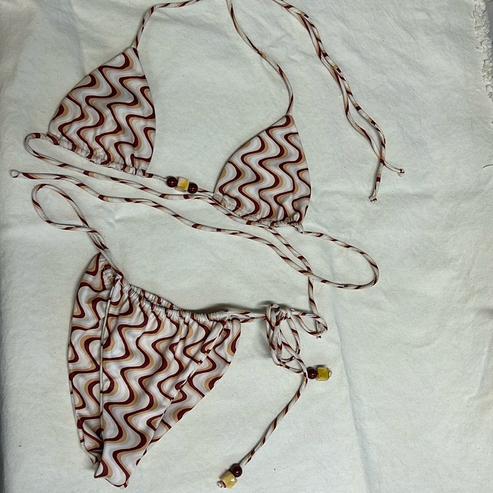 Same swim retro triangle bikini